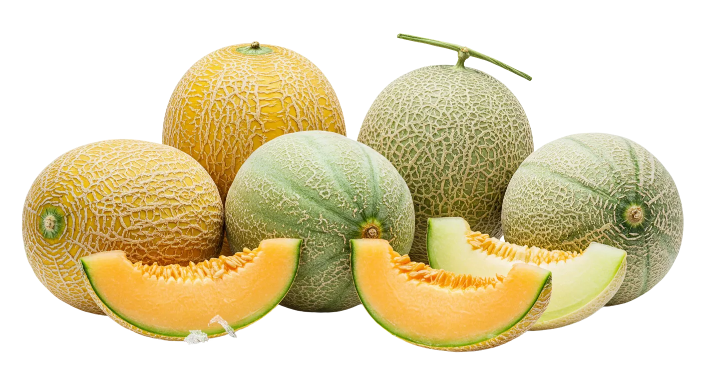 Verschiedene süße Melonen