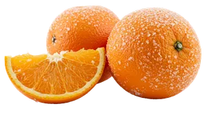 Tiefgefrorene Orangen